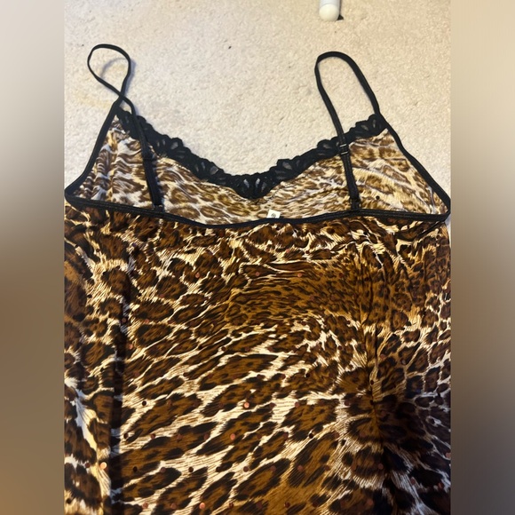 ⭐️VINTAGE 90’s / Y2K⭐️ Rampage Leopard Print Lace Slip Dress - Picture 7 of 7